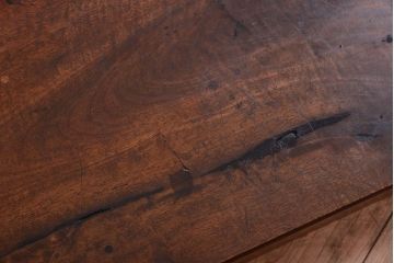 アンティーク雑貨　和製アンティーク　古い総黒柿製の置床(置き床)