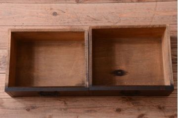アンティーク家具　大正ロマン　象嵌入り!古い木のおしゃれなアンティークブックケース(本箱)