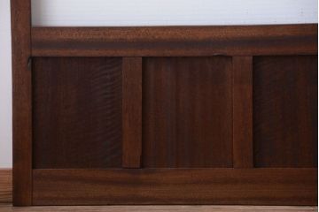 和製アンティーク　古い木のモールガラス戸4枚セット