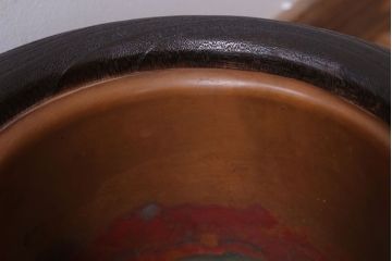 アンティーク雑貨　古民具・骨董　大正〜昭和初期　古い・蒔絵桐火鉢一対