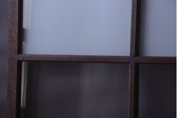 昭和レトロ　すり・クリアガラスの引き戸2枚セット