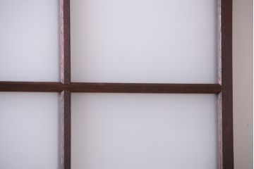 昭和レトロ　すり・クリアガラスの引き戸2枚セット