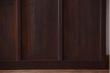 昭和レトロ　すり・クリアガラスの引き戸2枚セット