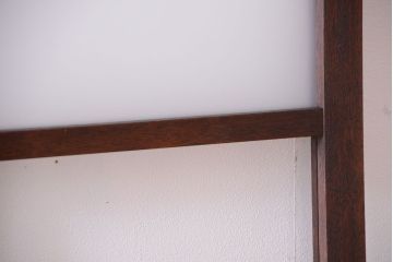 昭和レトロ　すり・クリアガラスの引き戸2枚セット