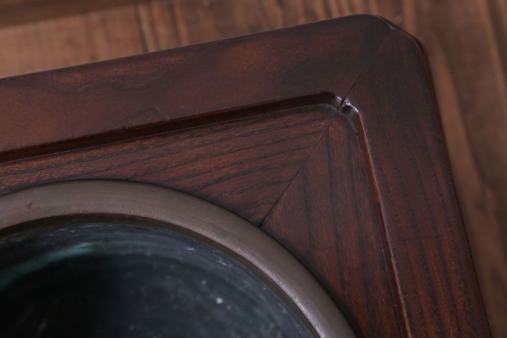 アンティーク雑貨　古民具・骨董　大正〜昭和初期　総桑材!座敷用火鉢(共箱)