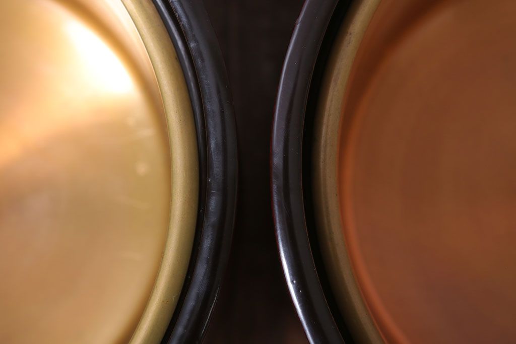 アンティーク雑貨　アンティーク　大正〜昭和初期　鎌倉彫火鉢一対(翁)