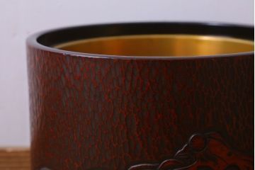 アンティーク雑貨　アンティーク　大正〜昭和初期　鎌倉彫火鉢一対(翁)