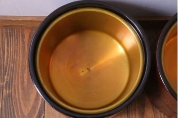 アンティーク雑貨　アンティーク　大正〜昭和初期　鎌倉彫火鉢一対(翁)