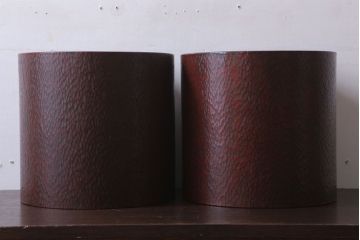 アンティーク雑貨　アンティーク　大正〜昭和初期　鎌倉彫火鉢一対(翁)