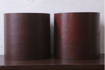 アンティーク雑貨　アンティーク　大正〜昭和初期　鎌倉彫火鉢一対(翁)