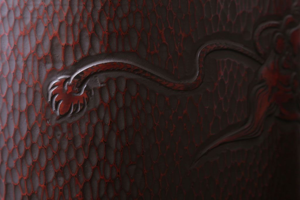 アンティーク雑貨　アンティーク　大正〜昭和初期　鎌倉彫火鉢一対(翁)