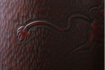 アンティーク雑貨　アンティーク　大正〜昭和初期　鎌倉彫火鉢一対(翁)