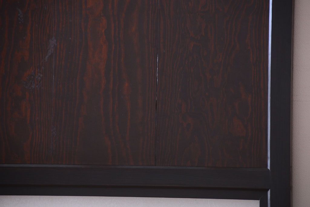 古民具・骨董　結霜ガラス入り!古いガラス帯戸