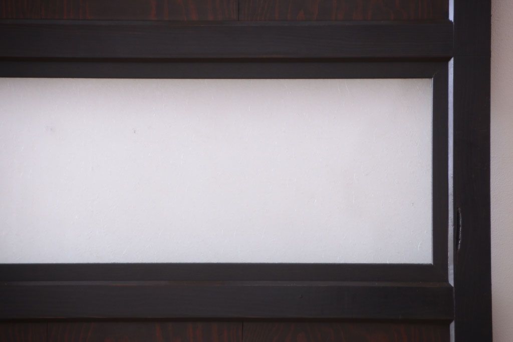 古民具・骨董　結霜ガラス入り!古いガラス帯戸