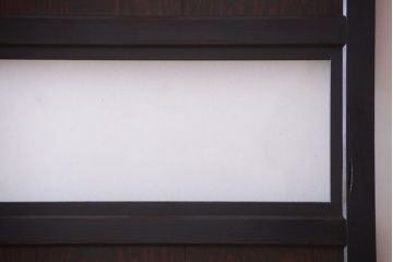 古民具・骨董　結霜ガラス入り!古いガラス帯戸