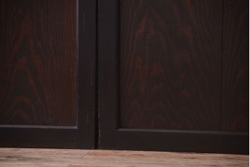 古民具・骨董　結霜ガラス入り!古いガラス帯戸