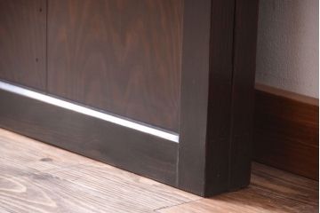 古民具・骨董　結霜ガラス入り!古いガラス帯戸