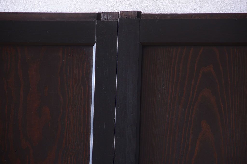 古民具・骨董　結霜ガラス入り!古いガラス帯戸