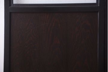 古民具・骨董　結霜ガラス入り!古いガラス帯戸