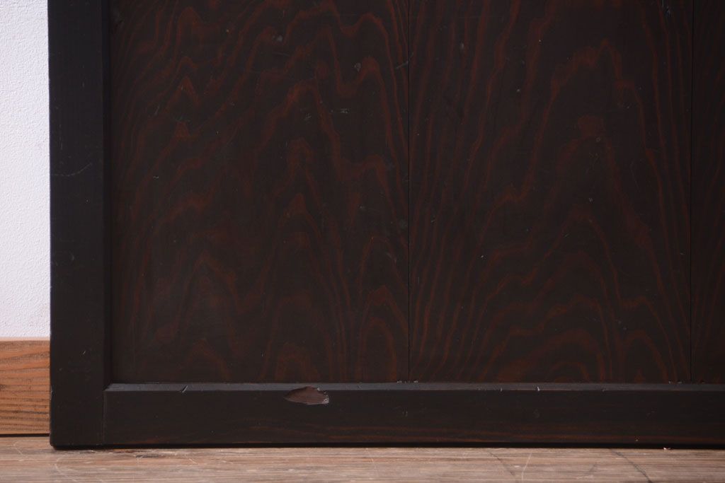 古民具・骨董　結霜ガラス入り!古いガラス帯戸