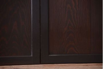 古民具・骨董　結霜ガラス入り!古いガラス帯戸