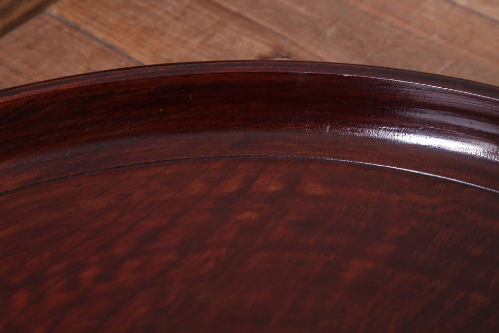 アンティーク雑貨　古民具・骨董　明治〜大正　欅一枚板!刳り貫きお盆