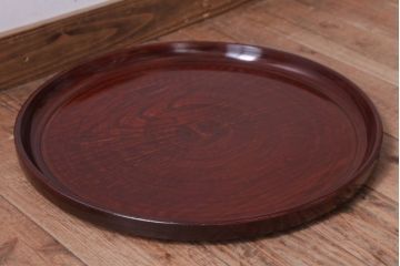 アンティーク雑貨　古民具・骨董　明治〜大正　欅一枚板!刳り貫きお盆