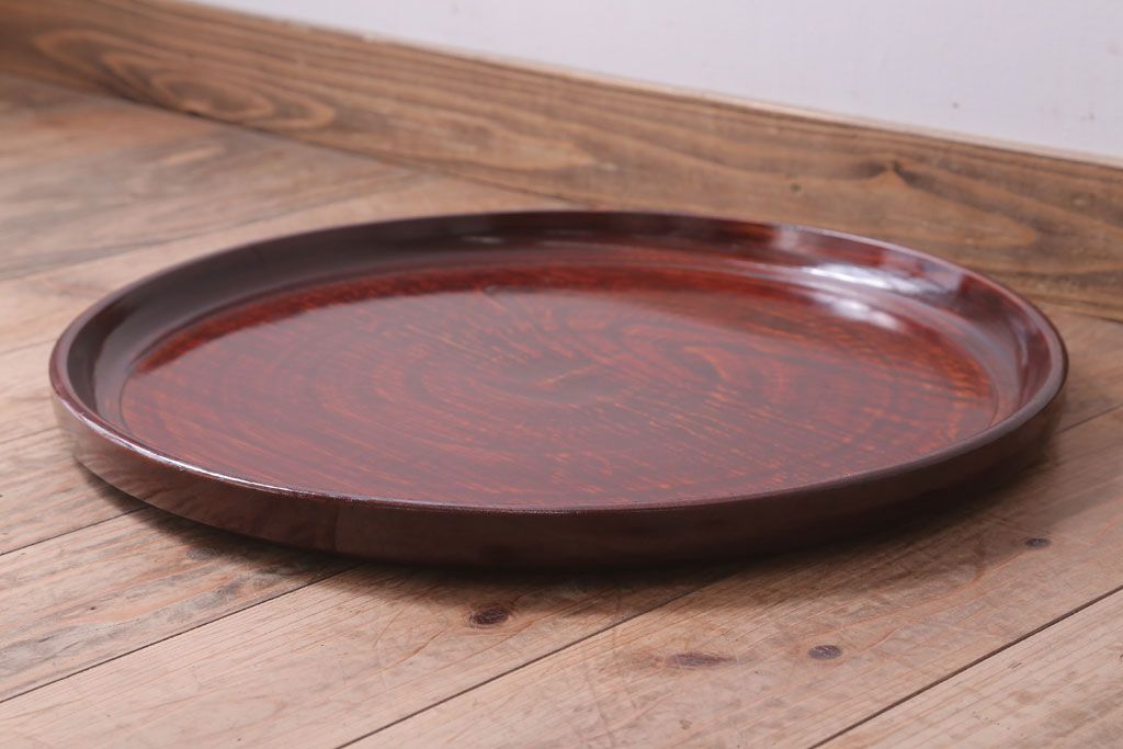 アンティーク雑貨　古民具・骨董　明治〜大正　欅一枚板!刳り貫きお盆