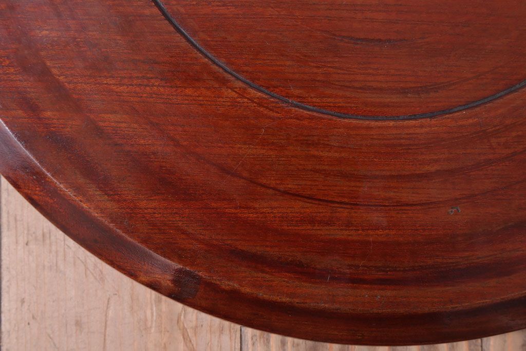 アンティーク雑貨　古民具・骨董　明治〜大正　欅一枚板!刳り貫きお盆