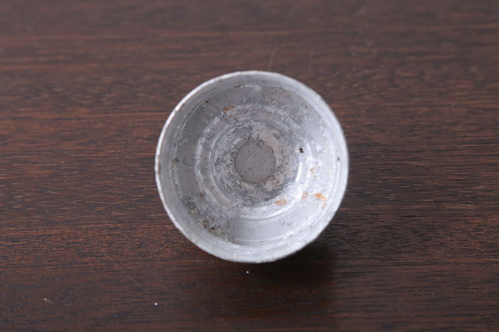 アンティーク雑貨　和製アンティーク　大正期　取っ手付き!古い青色ガラス瓶