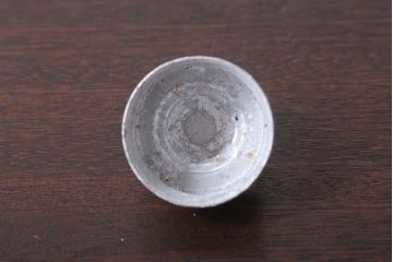 アンティーク雑貨　和製アンティーク　大正期　取っ手付き!古い青色ガラス瓶