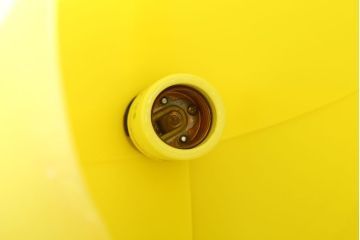 昭和レトロ　チューリップ型シェードの天井照明