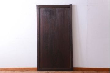 古民具・骨董　古い木味のアンティーク板戸1枚(2)(建具)