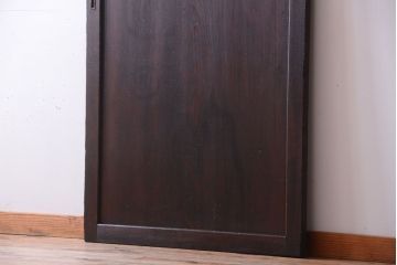 古民具・骨董　古い木味のアンティーク板戸1枚(2)(建具)