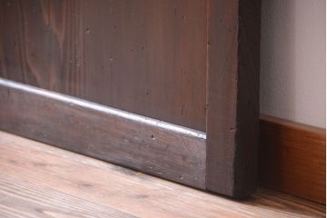 古民具・骨董　古い木味のアンティーク板戸1枚(2)(建具)