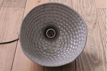 和製アンティーク　古いアルミシェードの天井照明(ペンダントライト)