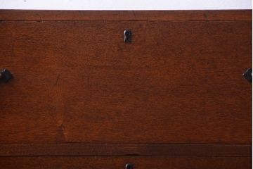 アンティーク家具　大正ロマン　古い木のアンティークチェスト