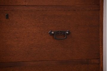 アンティーク家具　大正ロマン　古い木のアンティークチェスト