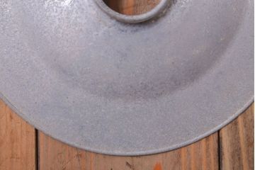 ビンテージ　ジャンクスタイル!アルミシェード平笠天井照明(1)