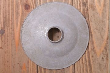 ビンテージ　ジャンクスタイル!アルミシェード平笠天井照明(2)