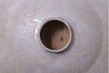 ビンテージ　ジャンクスタイル!アルミシェード平笠天井照明(2)