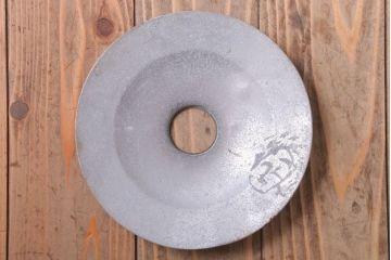 ビンテージ　ジャンクスタイル!アルミシェード平笠天井照明(2)