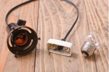 ビンテージ　ジャンクスタイル!アルミシェード平笠天井照明(2)