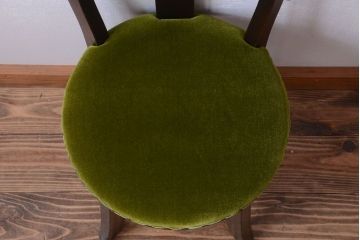 アンティーク家具　アンティーク　古いナラ材の小ぶりなチェア(椅子)