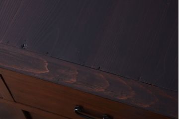 アンティーク家具　古民具・骨董　明治期　味わい深い古い引き戸収納棚