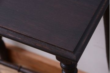 アンティーク雑貨　和製アンティーク　大正ロマンな古いナラ材のオケージョナルテーブル(サイドテーブル)