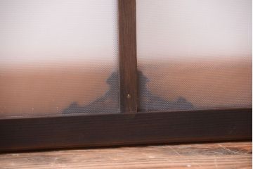 大正ロマン　レトロガラス入り!上品な木製明り取り(2)