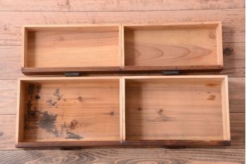 アンティーク家具　古民具・骨董　大正期　三方欅材!上品な茶箪笥(収納棚)