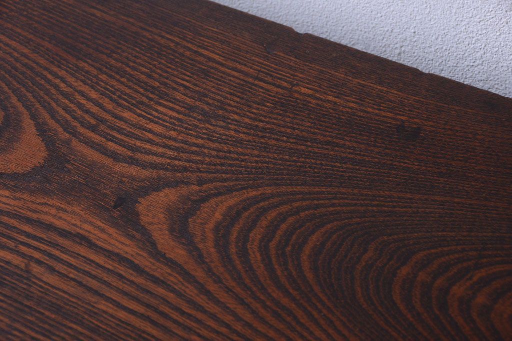 アンティーク家具　古民具・骨董　大正期　三方欅材!上品な茶箪笥(収納棚)