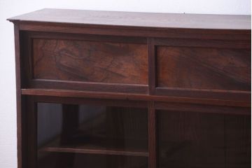 アンティーク家具　古民具・骨董　大正期　三方欅材!上品な茶箪笥(収納棚)